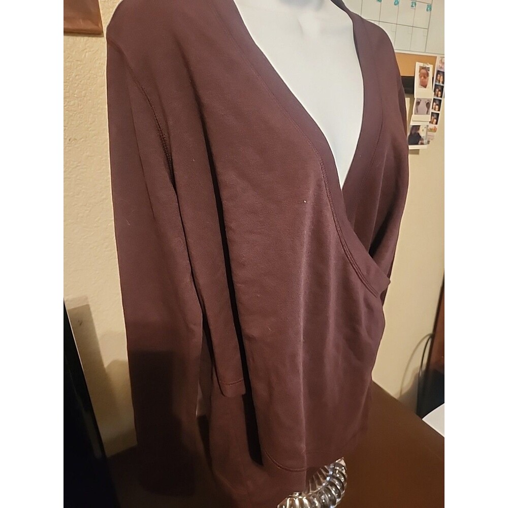 Old Navy Maroon Sweater Womens Size M Burgundy Knit Pullover Long Sleeve Soft - Picture 2 of 7